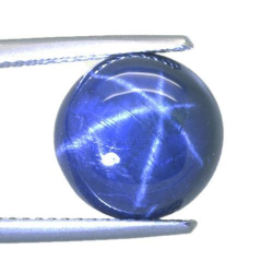 Cabochon in zaffiro da 7,34 ct, taglio ovale, 10,8 x 5,3 mm