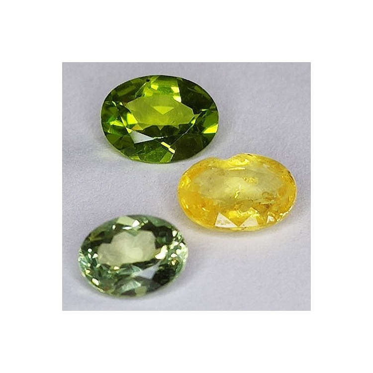 4,89ct Set Saphir, Apatit & Peridot