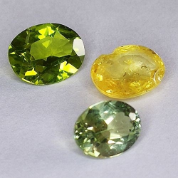 4,89ct Set Set Zafiro, Apatito & Peridoto